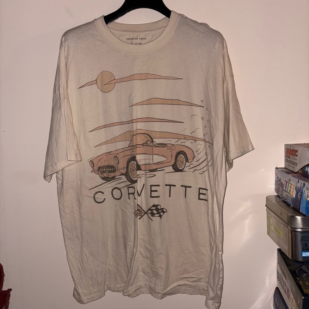 American Eagle size L/XL Corvette oversized tee